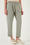 Slim Fit Normal Bel Boru Paça Kadın Pantolon 668YP5372 AÇIK HAKİ