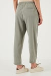 Slim Fit Normal Bel Boru Paça Kadın Pantolon 668YP5372 AÇIK HAKİ