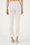 Slim Fit Normal Bel Cepli Kadın Pantolon 5865297 TAŞ