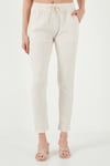 Slim Fit Normal Bel Cepli Kadın Pantolon 5865297 TAŞ