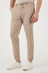 Slim Fit Normal Bel Daralan Paça Erkek Pantolon 6843654 VİZON