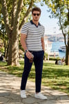 Slim Fit Normal Bel Daralan Paça Erkek Pantolon 6843654 LACİVERT