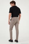 Slim Fit Normal Bel Daralan Paça Erkek Pantolon 6843649 VİZON