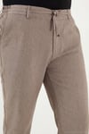 Slim Fit Normal Bel Daralan Paça Erkek Pantolon 6843649 VİZON