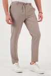 Slim Fit Normal Bel Daralan Paça Erkek Pantolon 6843649 BEJ