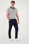 Slim Fit Normal Bel Daralan Paça Erkek Pantolon 6843649 LACİVERT