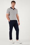 Slim Fit Normal Bel Daralan Paça Erkek Pantolon 6843654 LACİVERT