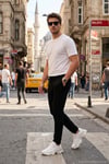 Slim Fit Normal Bel Daralan Paça Erkek Pantolon 6843654 SİYAH