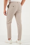 Slim Fit Normal Bel Daralan Paça Erkek Pantolon 6841483 BEJ