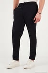 Slim Fit Normal Bel Daralan Paça Erkek Pantolon 6843654 SİYAH