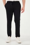 Slim Fit Normal Bel Daralan Paça Erkek Pantolon 6843654 SİYAH