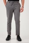 Slim Fit Normal Bel Daralan Paça Erkek Pantolon 6843649 GRİ