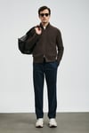 Slim Fit Normal Bel Düz Paça Chino Erkek Pantolon 112190334 LACİVERT