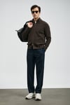 Slim Fit Normal Bel Düz Paça Chino Erkek Pantolon 112190334 LACİVERT