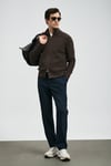 Slim Fit Normal Bel Düz Paça Chino Erkek Pantolon 112190334 LACİVERT