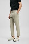 Slim Fit Normal Bel Düz Paça Erkek Pantolon 111190369 BEJ