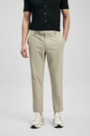 Slim Fit Normal Bel Düz Paça Erkek Pantolon 111190369 BEJ