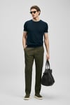 Slim Fit Normal Bel Keten Chino Erkek Pantolon 111190363 YEŞİL