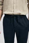Slim Fit Normal Bel Keten Chino Erkek Pantolon 111190363 LACİVERT