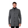 Slim Fit Pamuklu Kaşe Erkek Kaban 5841012 AÇIK GRİ