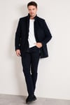 Slim Fit Pamuklu Kaşe Erkek Kaban 5841012 LACİVERT