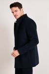 Slim Fit Pamuklu Kaşe Erkek Kaban 5841012 LACİVERT