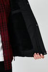 Slim Fit Suni Kürklü Peluş Astarlı Çıkarılabilir Kapüşonlu Şişme Erkek Mont 5761080 B SİYAH