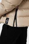 Slim Fit Suni Kürklü Peluş Astarlı Çıkarılabilir Kapüşonlu Şişme Erkek Mont 5761080 B TAŞ