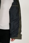 Slim Fit Suya ve Rüzgara Dayanıklı Çıkarılabilir Kapüşonlu Şişme Erkek Mont 649009 HAKİ