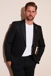 Slim Fit Tek Yırtmaçlı Düğmeli Blazer Erkek Ceket 2163763 SİYAH