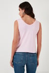 Slim Fit V Yaka Kalın Askılı 2' li Paket Kadın Bluz 5864384S2 TOZ PEMBE-SAKS