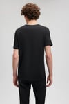 Slim Fit V Yaka Pamuklu Erkek T Shirt 061748-900 SİYAH