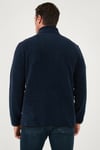Slim Fit Yarım Fermuarlı Dik Yaka Soğuk Geçirmez Erkek Polar 5906003 LACİVERT