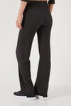 Slim Fit Yüksek Bel Geniş Paça Dokulu Kadın Pantolon 5865944 ANTRASİT