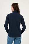 Slim Fit Yumuşak Dokulu Anti-Pilling Tüylenme Yapmayan Yarım Fermuarlı Kadın Polar 5907000 LACİVERT