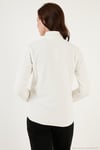 Slim Fit Yumuşak Dokulu Anti-Pilling Tüylenme Yapmayan 2'li Paket Kadın Polar 590700200S2 SİYAH-EKRU