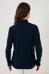 Slim Fit Yumuşak Dokulu Anti-Pilling Tüylenme Yapmayan 2'li Paket Kadın Polar 590700200S2 LACİVERT-TURKUAZ