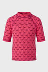 Slipstop Almina Junior Baskılı Uv Korumalı Kısa Kollu Kız Çocuk T Shirt ST2611000008 FUŞYA