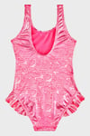 Slipstop Serpina Fuchsia Junior Baskılı Kalın Askılı Hızlı Kuruyan UV Korumalı Kız Çocuk Mayo SM2614000702 FUŞYA