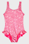 Slipstop Serpina Fuchsia Junior Baskılı Kalın Askılı Hızlı Kuruyan UV Korumalı Kız Çocuk Mayo SM2614000702 FUŞYA