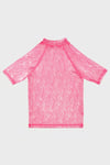 Slipstop Serpina Fuchsia Junior Desenli Uv Korumalı Kısa Kollu Mayo Kız Çocuk T Shirt ST2614000003 FUŞYA