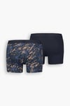 Soft Pamuklu Streç 2 Pack Erkek Boxer 37149-0763 LACİVERT-KAMUFLAJ