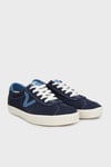 Sport Low Logolu Süet ve Deri Detaylı Sneaker Unisex Ayakkabı VN000D6NJDU1 LACİVERT