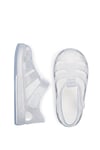 Star Glitter Kaydırmaz Havuz ve Deniz Unisex Çocuk Sandalet S10265 BEYAZ