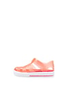 Star Kaymayı Önleyen Flex Foam Cırtlı Şeffaf Unisex Çocuk Sandalet S10171 U Oranj-Beyaz