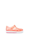 Star Kaymayı Önleyen Flex Foam Cırtlı Şeffaf Unisex Çocuk Sandalet S10171 U Oranj-Beyaz