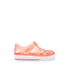 Star Kaymayı Önleyen Flex Foam Cırtlı Şeffaf Unisex Çocuk Sandalet S10171 U Oranj-Beyaz