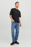 Star Pamuklu Relaxed Fit Bisiklet Yaka Erkek T Shirt 12234746 SİYAH