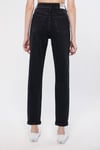 Star Süper Yüksek Bel Dar Paça Mom Jeans Kadın Kot Pantolon 101077-82224 FÜME
