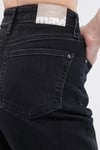 Star Süper Yüksek Bel Dar Paça Mom Jeans Kadın Kot Pantolon 101077-82224 FÜME